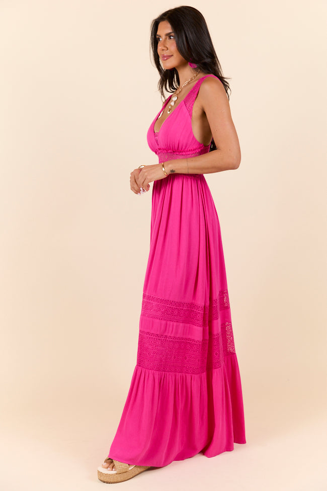 Summer Crush Fuchsia Maxi Dress FINAL SALE - Image 4
