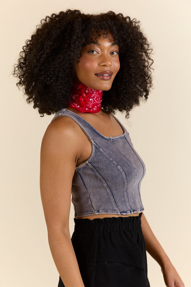 Dallas Daydreams Denim Corset FINAL SALE - Image 2