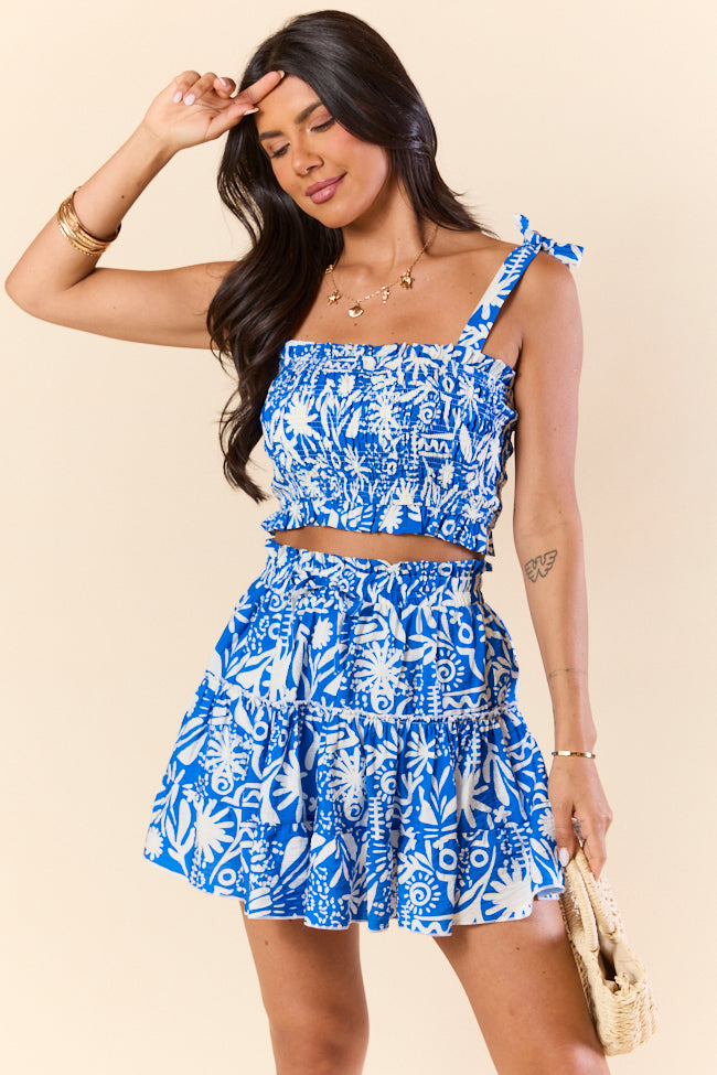 Island Inspiration Blue Tropical Tank and Skort Set FINAL SALE - Image 3