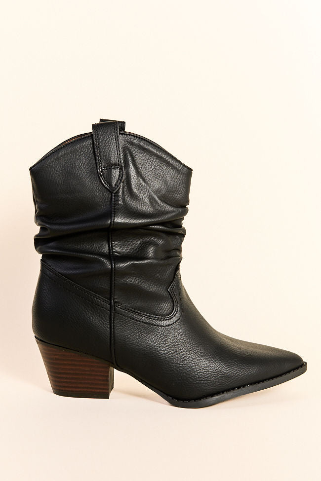 Kit Black Scrunch Western Boots FINAL SALE