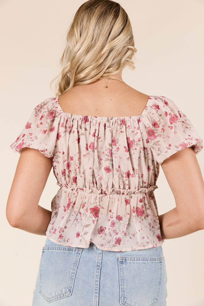 Gabby Ditsy Floral Babydoll Top - Image 4