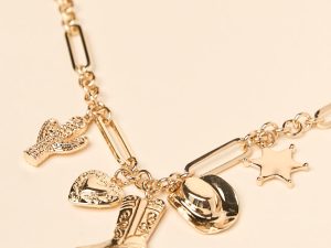 Nina Gold Western Charm Necklace