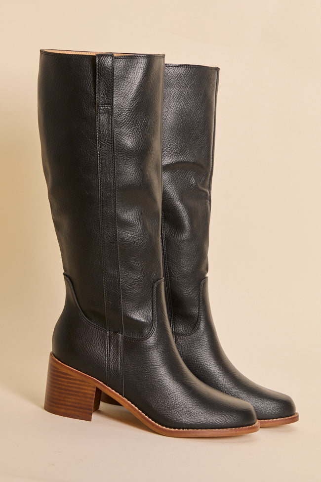 Harriet Black Tall Boots - Image 4