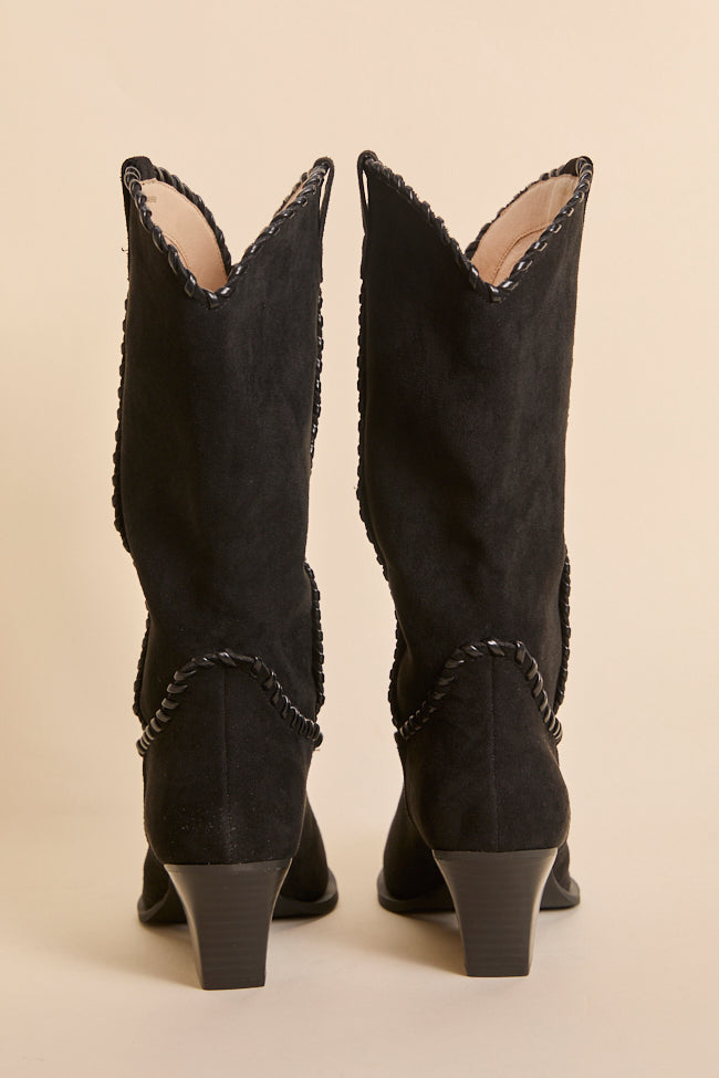 Tilley Black Whipstitch Cowboy Boots - Image 7