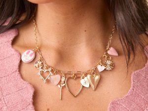 Hannah Gold Heart Charm Necklace
