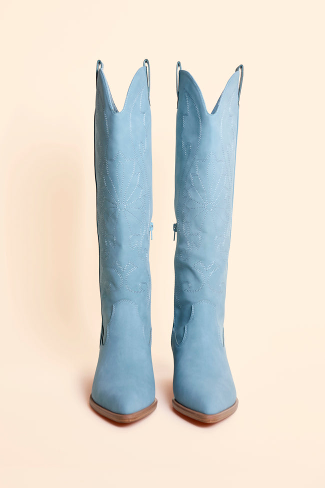 Shania Blue Boots - Image 4