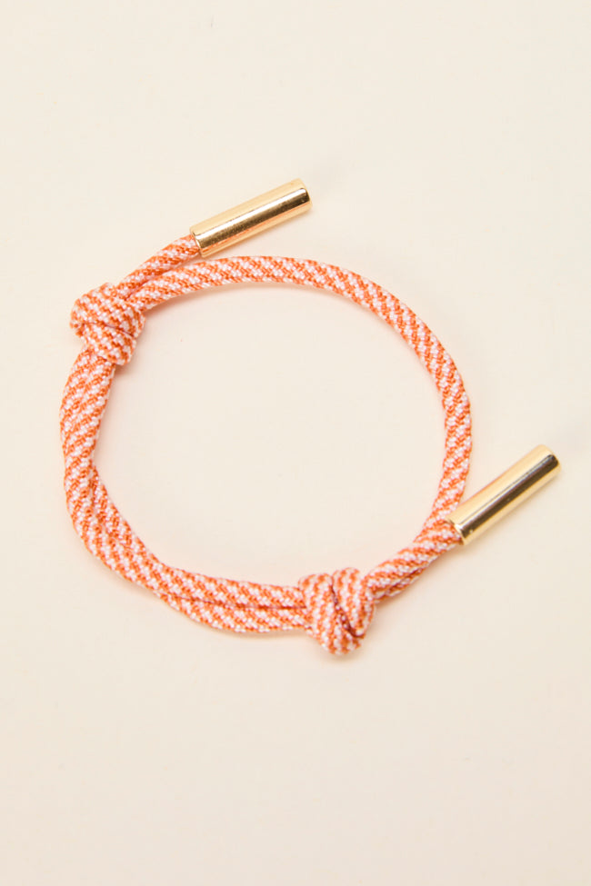 University Orange Cord Bracelet FINAL SALE