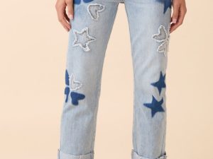Cara Light Wash Patch Jeans FINAL SALE