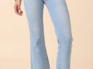 Trista Light Wash Crop Flare Jeans