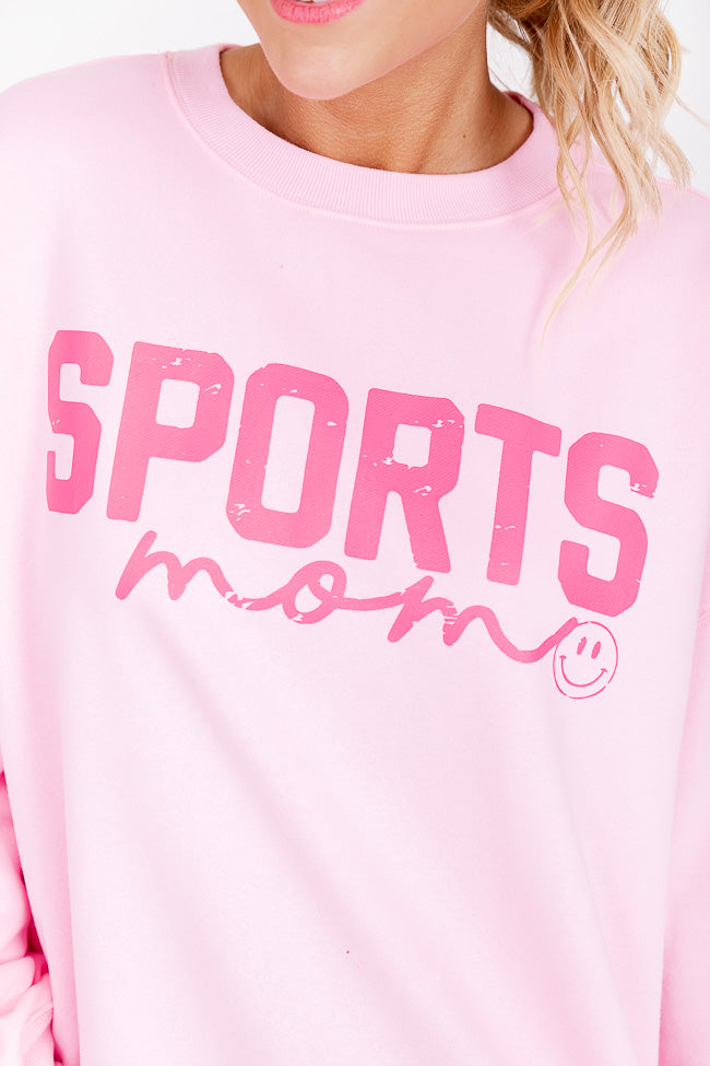 Sports Mom Light Pink Graphic Sweatshirt - Image 2