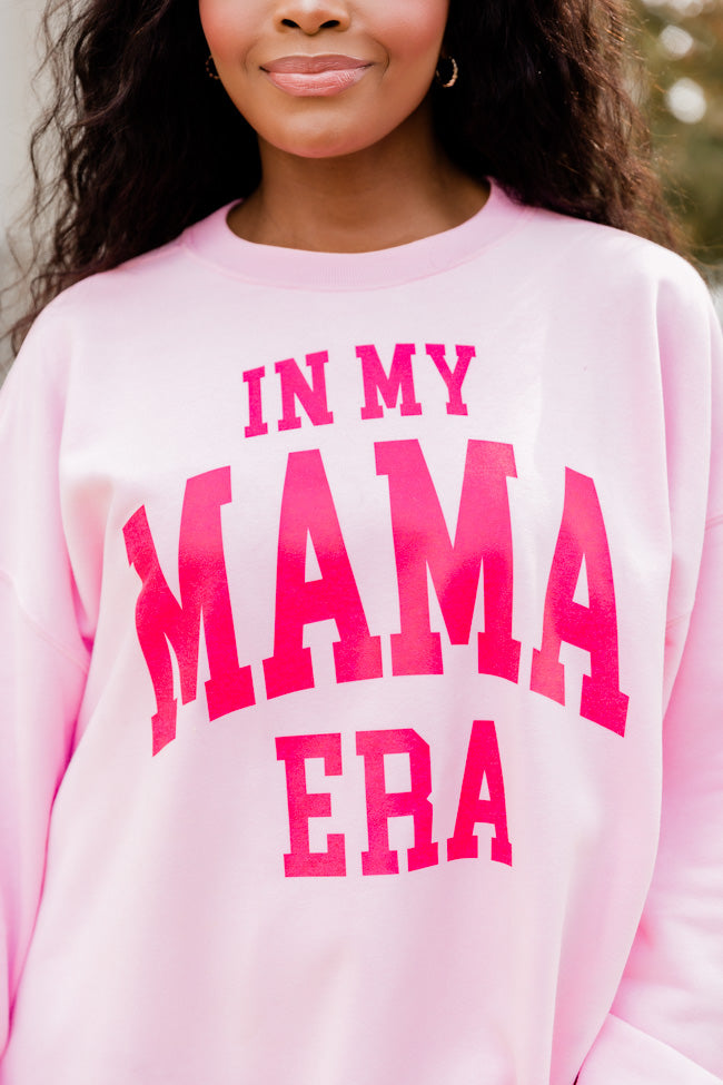 In My Mama Era Light Pink Graphic Sweatshirt - Image 2