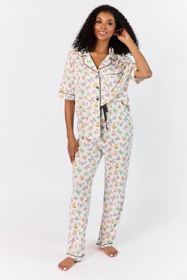 Good To Get Away Butterfly Pajama Pants FINAL SALE