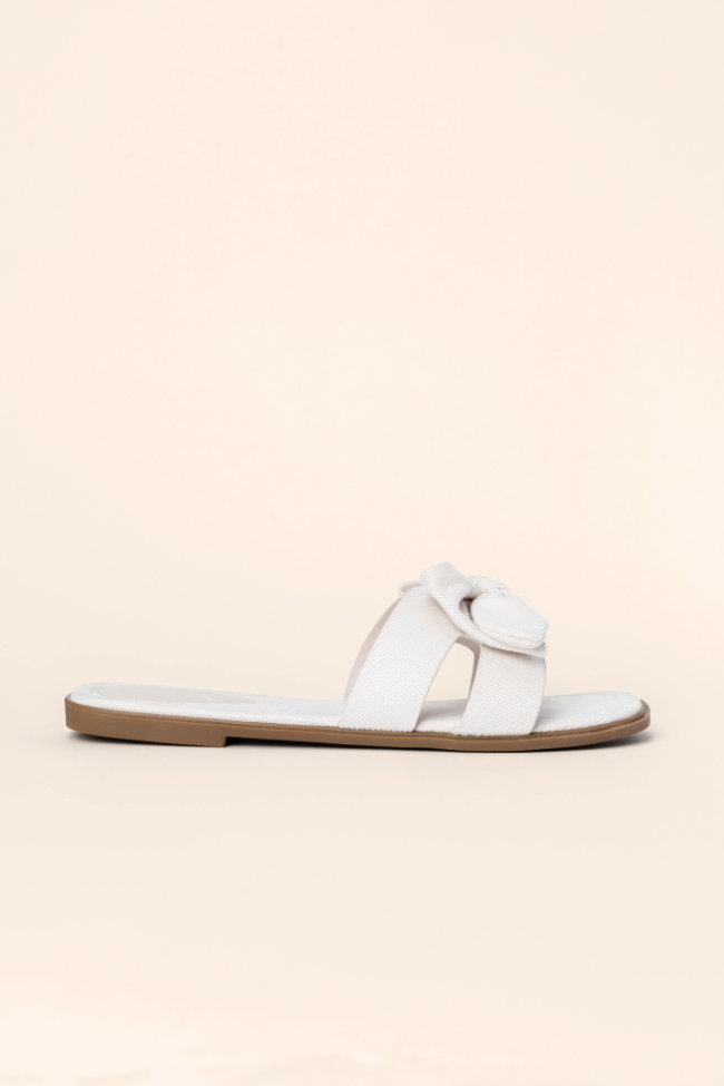 Reagan Ivory Bow Sandals FINAL SALE - Image 5