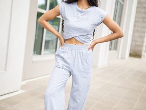 Tinley Heather Grey Lounge Jogger Pants