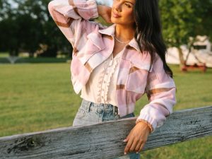 Finley Pink Plaid Jacket FINAL SALE