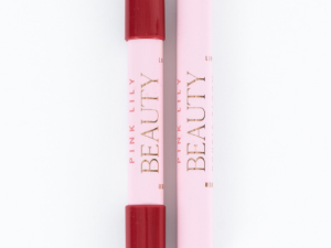Pink Lily Beauty Double Bloom Dual Lipstick and Lip Liner - Drop Red Gorgeous FINAL SALE