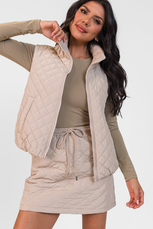 Colder Weather Mushroom Quilted Skort FINAL SALE - Image 2