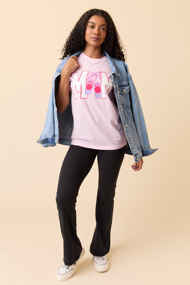 Mom Block Dance Light Pink Graphic Tee - Image 4