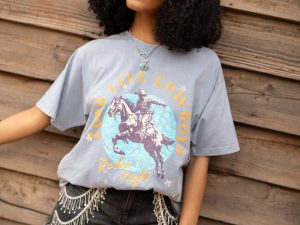 Zutter Long Live Cowboys Grey Graphic Tee FINAL SALE
