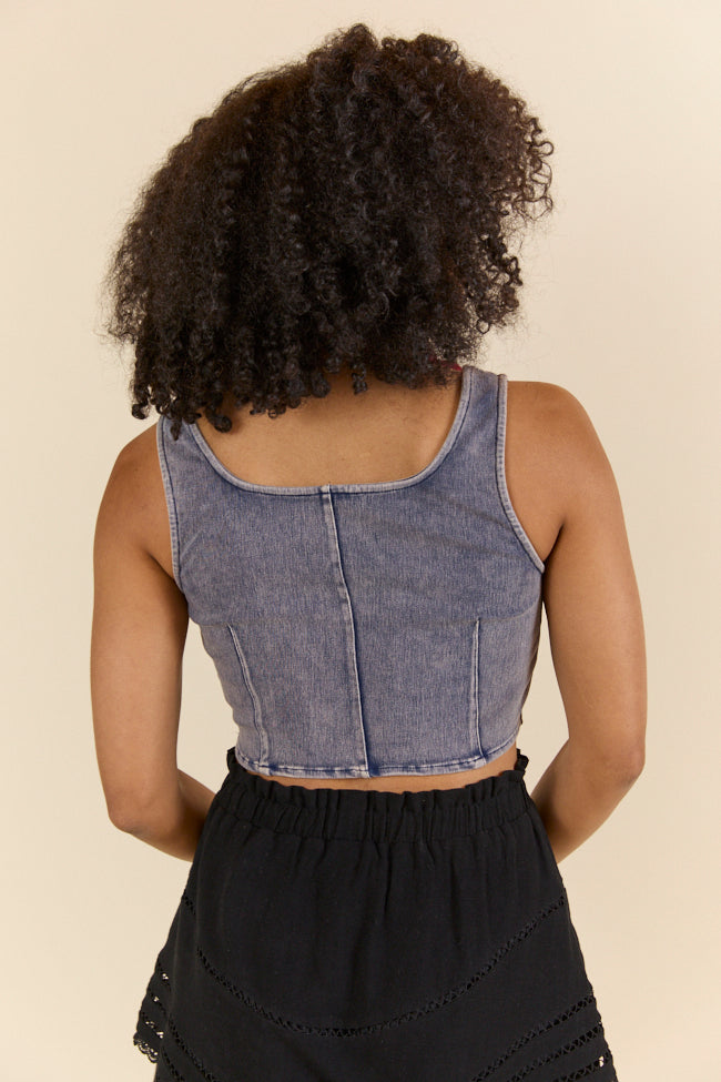 Dallas Daydreams Denim Corset FINAL SALE - Image 4