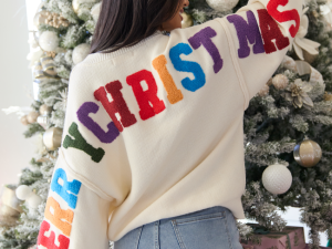 Carol Merry Christmas Crewneck Sweater