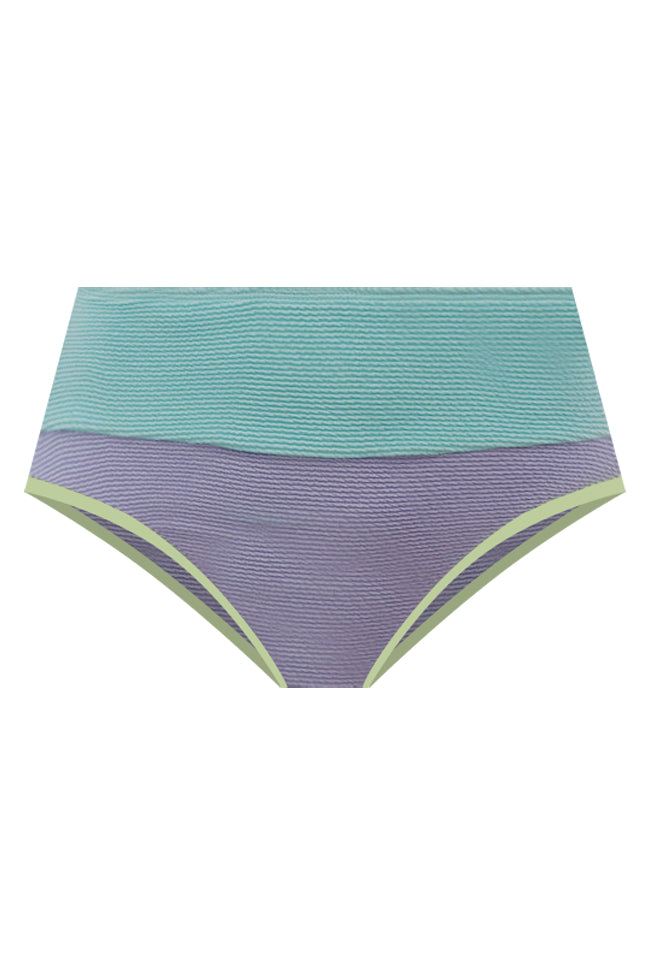 Do Not Disturb Lilac Color Block Bikini Bottoms FINAL SALE - Image 5