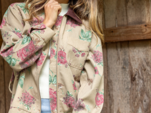 Lucy Brown Floral Jacket