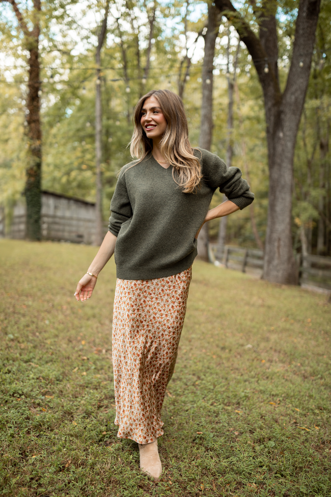 Naomi Tan Multi Flower Maxi Skirt - Image 3