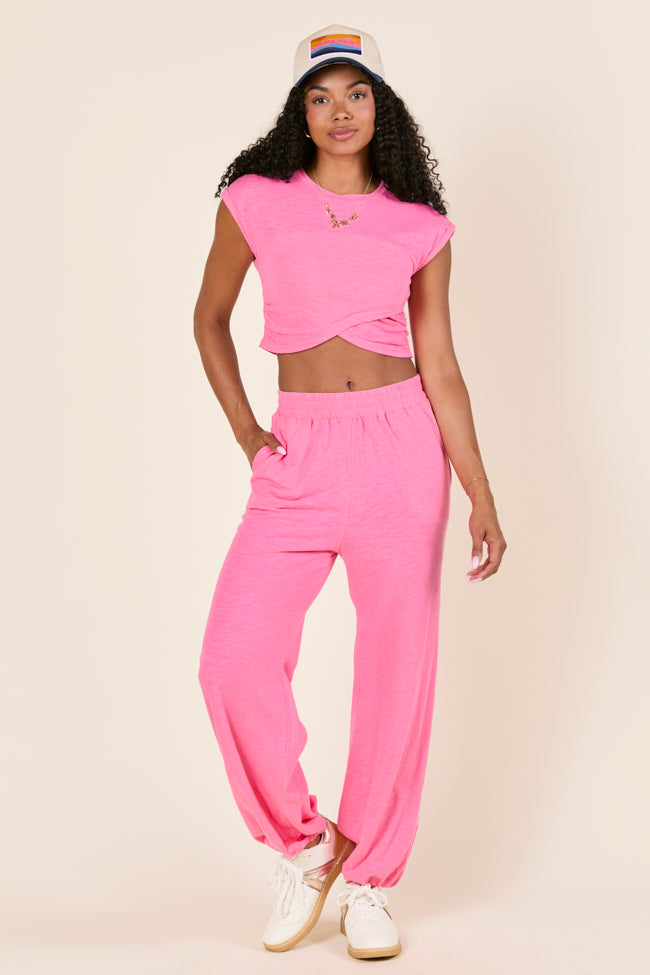 Tinley Pink Lounge Jogger Pants - Image 2