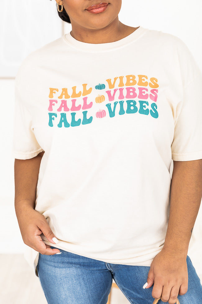 Fall Vibes Ivory Graphic Tee - Image 6