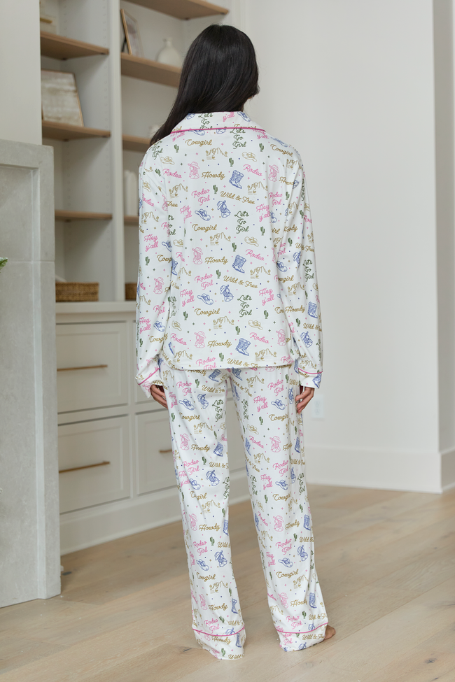 Rodeo Girl Multi Pajama Set FINAL SALE - Image 4