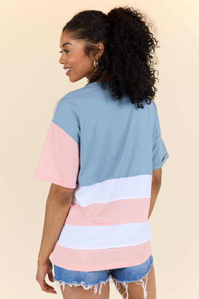 Born To Be Free Oversized American Flag Tee FINAL SALE - Image 5