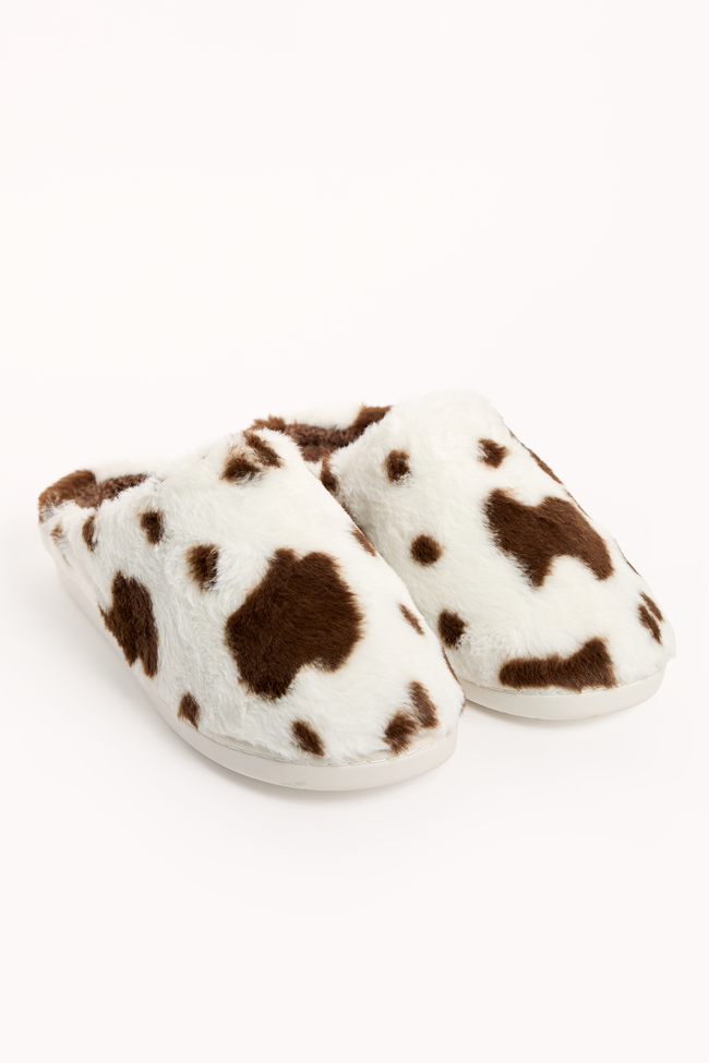 Lucila Cow Print Slippers DOORBUSTER - Image 2