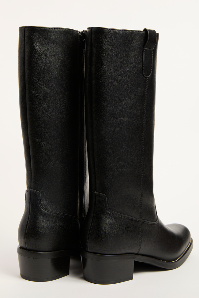 Duston Black Pull On Boots - Image 6