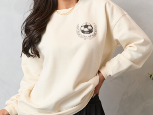 Meet Me In The Bleachers Soccer Cream Sweatshirt
