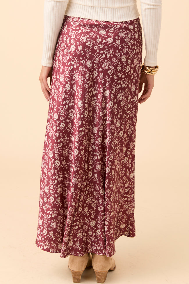 Naomi Red Multi Flower Maxi Skirt - Image 6