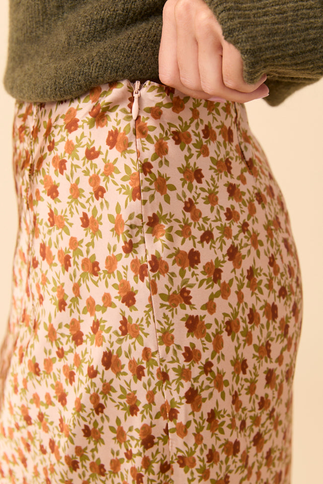 Naomi Tan Multi Flower Maxi Skirt - Image 7