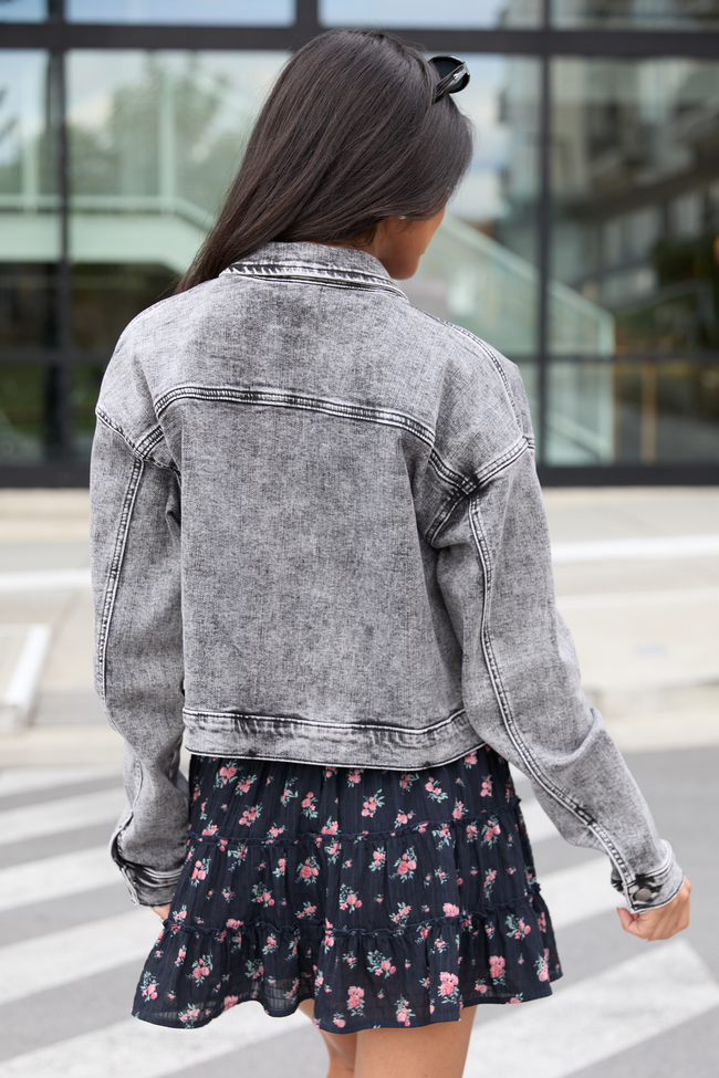 My Favorite Black Wash Denim Jacket - Image 4