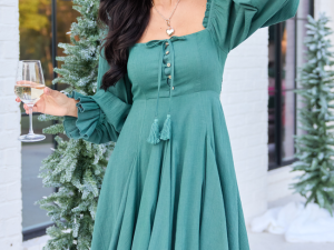 Alexia Green Mini Dress