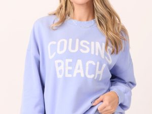 Cousins Beach Periwinkle Graphic Sweatshirt