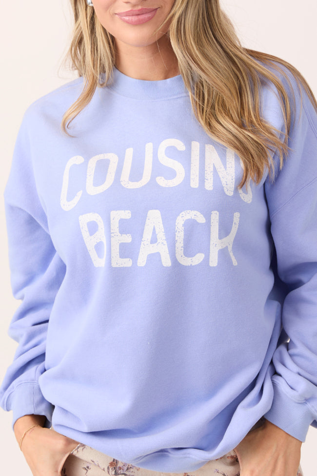 Cousins Beach Periwinkle Graphic Sweatshirt - Image 2
