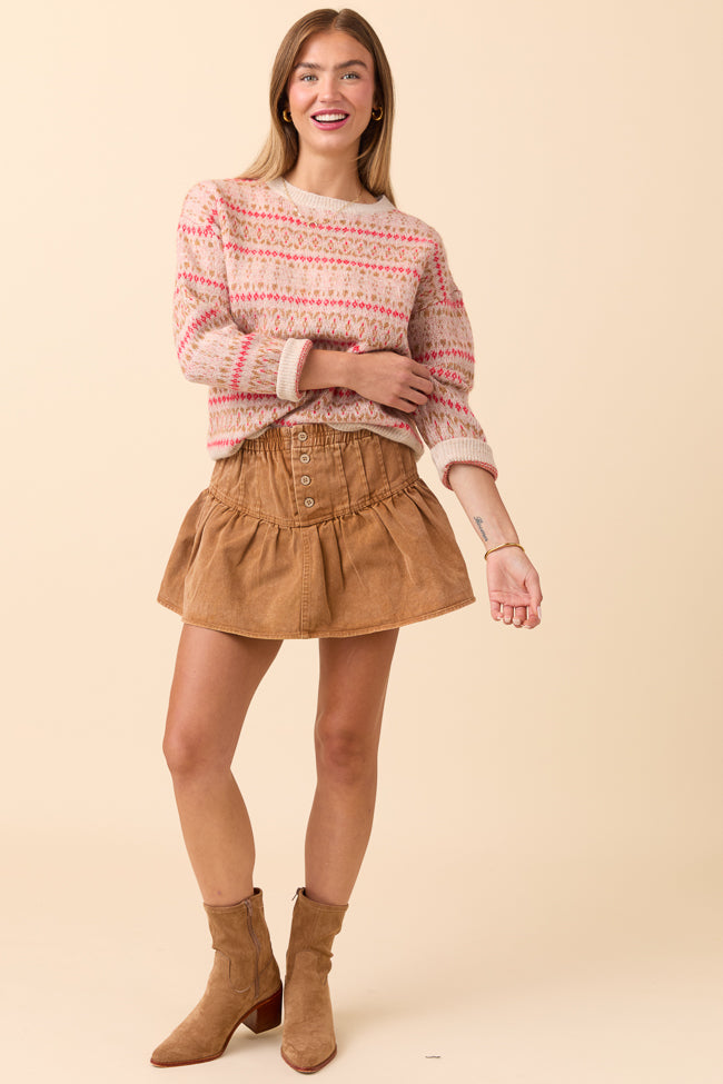 Sophie Brown Ruffle Skort - Image 5