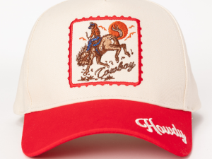 Howdy Cowboy Red Baseball Hat