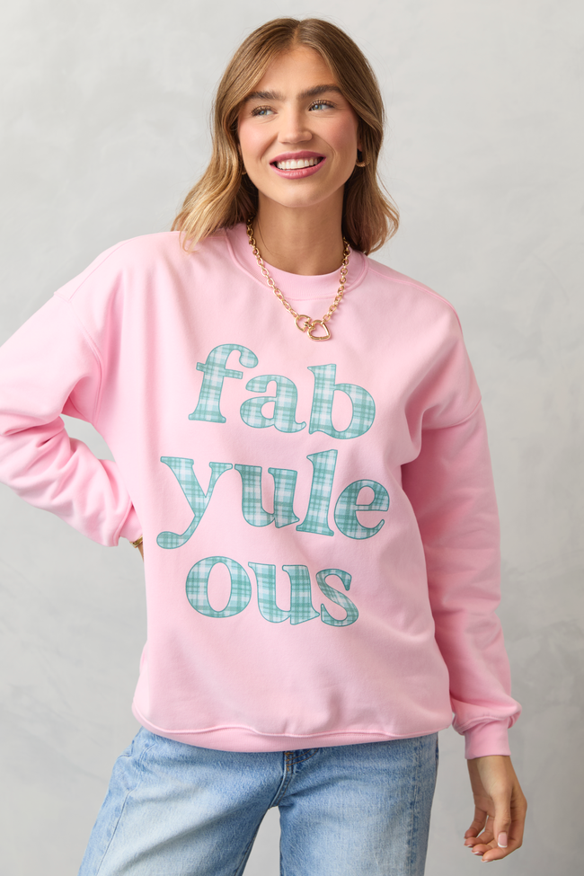 Fabyuleous Light Pink Graphic Sweatshirt - Image 7