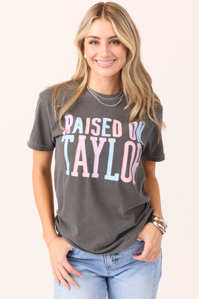 Raised On Taylor Dark Grey Graphic Tee