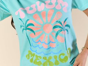 Tulum Mexico Mint Graphic Tee