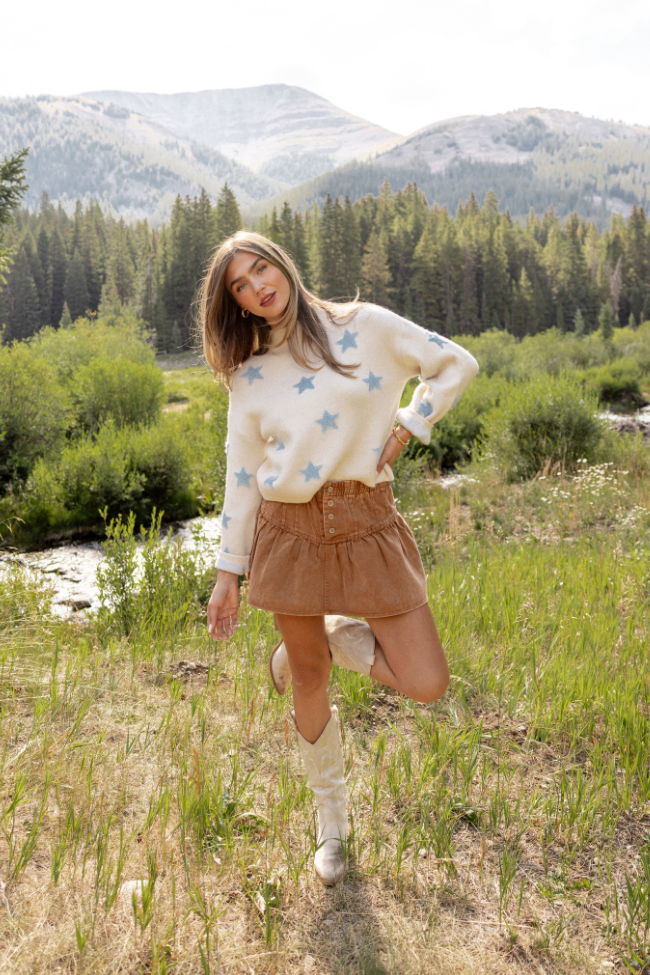 Sophie Brown Ruffle Skort - Image 4